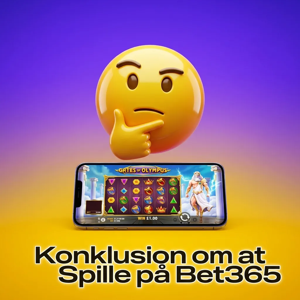 Bet365 mobilapp viser Gates of Olympus slot på smartphone med dansk betalingsmetode og 24/7 support tilgængelig