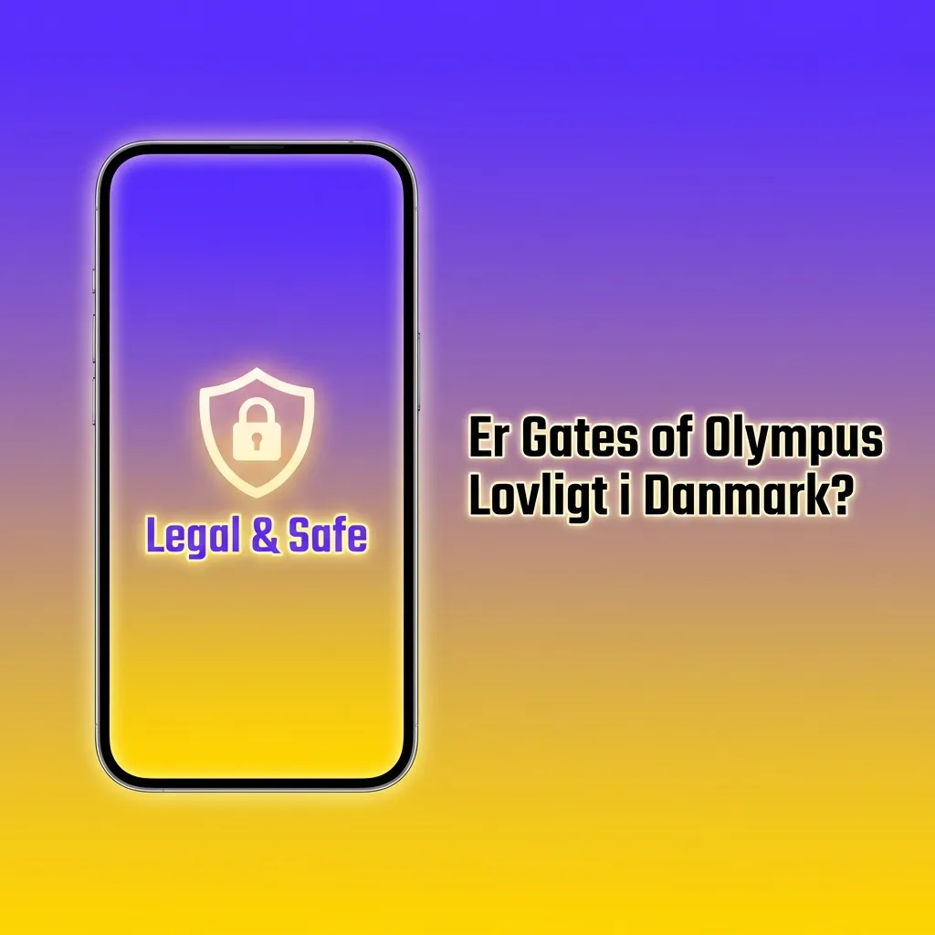 Gates of Olympus slot machine game interface showing legal Danish online casino gameplay with Spillemyndigheden license