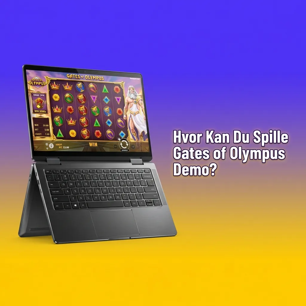 Gates of Olympus demo spil på computer eller mobil, viser spillegrænseflade med gudetema og spillemuligheder