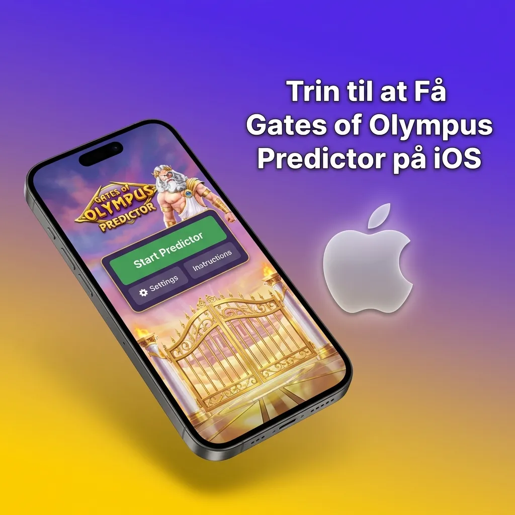 iOS device showing installation steps for Gates of Olympus Predictor app through Safari browser settings
